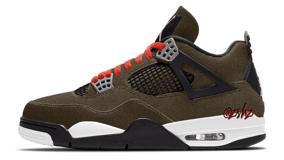 The Air Jordan 4 Olive Canvas Mock-Ups Have Arrived