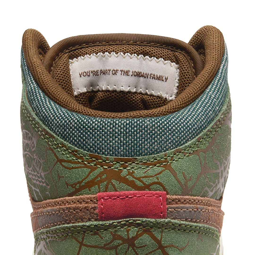 Air Jordan 1 Mid GS Treeline FQ8101-200 Release Info