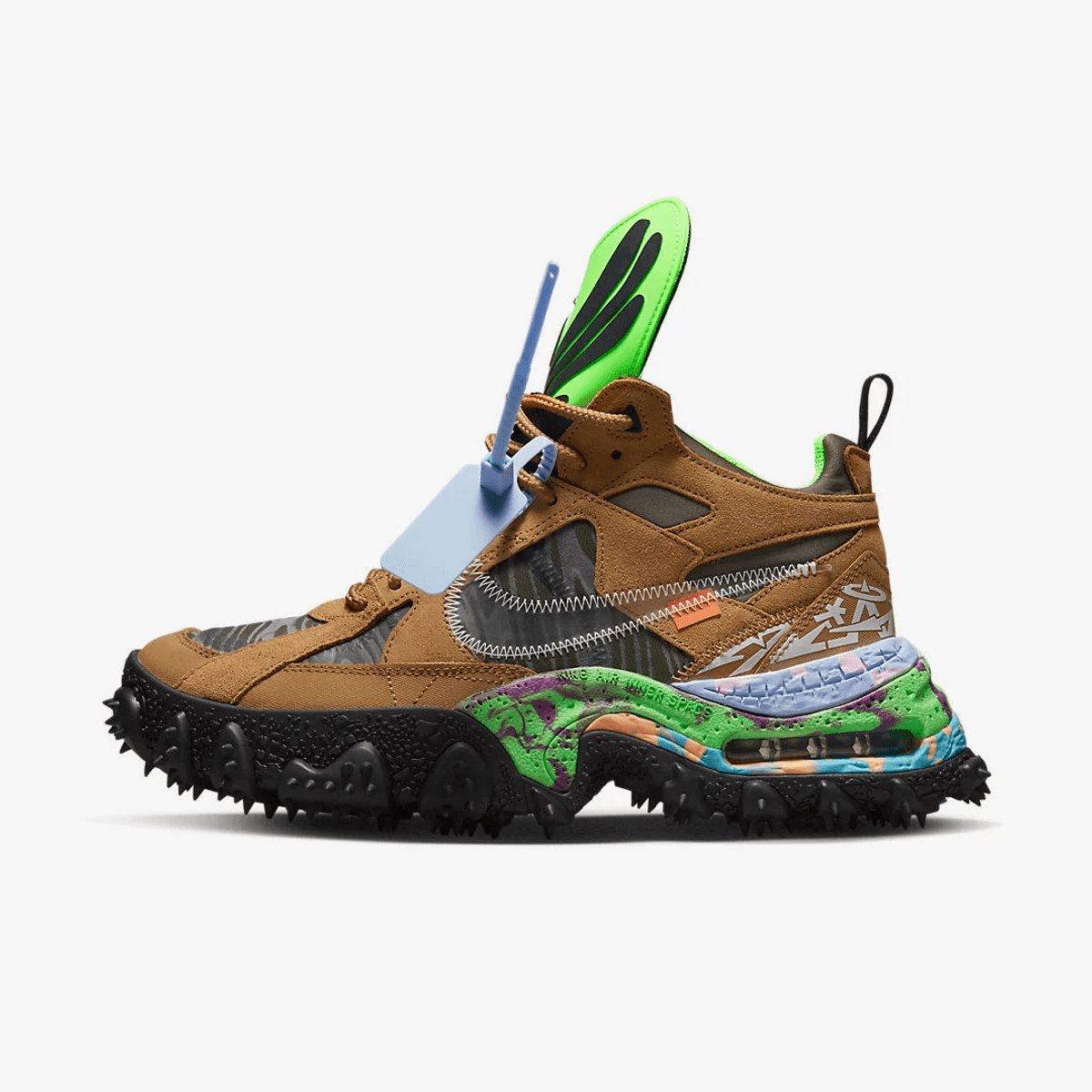 Off-White x Nike Air Terra Forma Wheat Green Strike