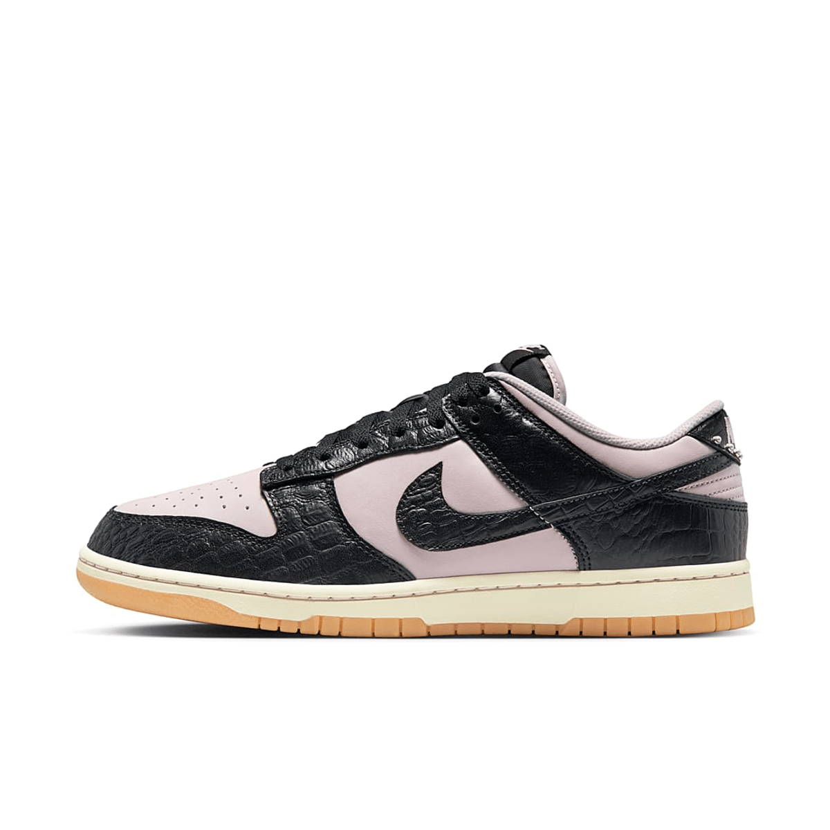 Nike Steps Up The Nike Dunk Low Game With The Upcoming "Pink/Black Croc" Colorway