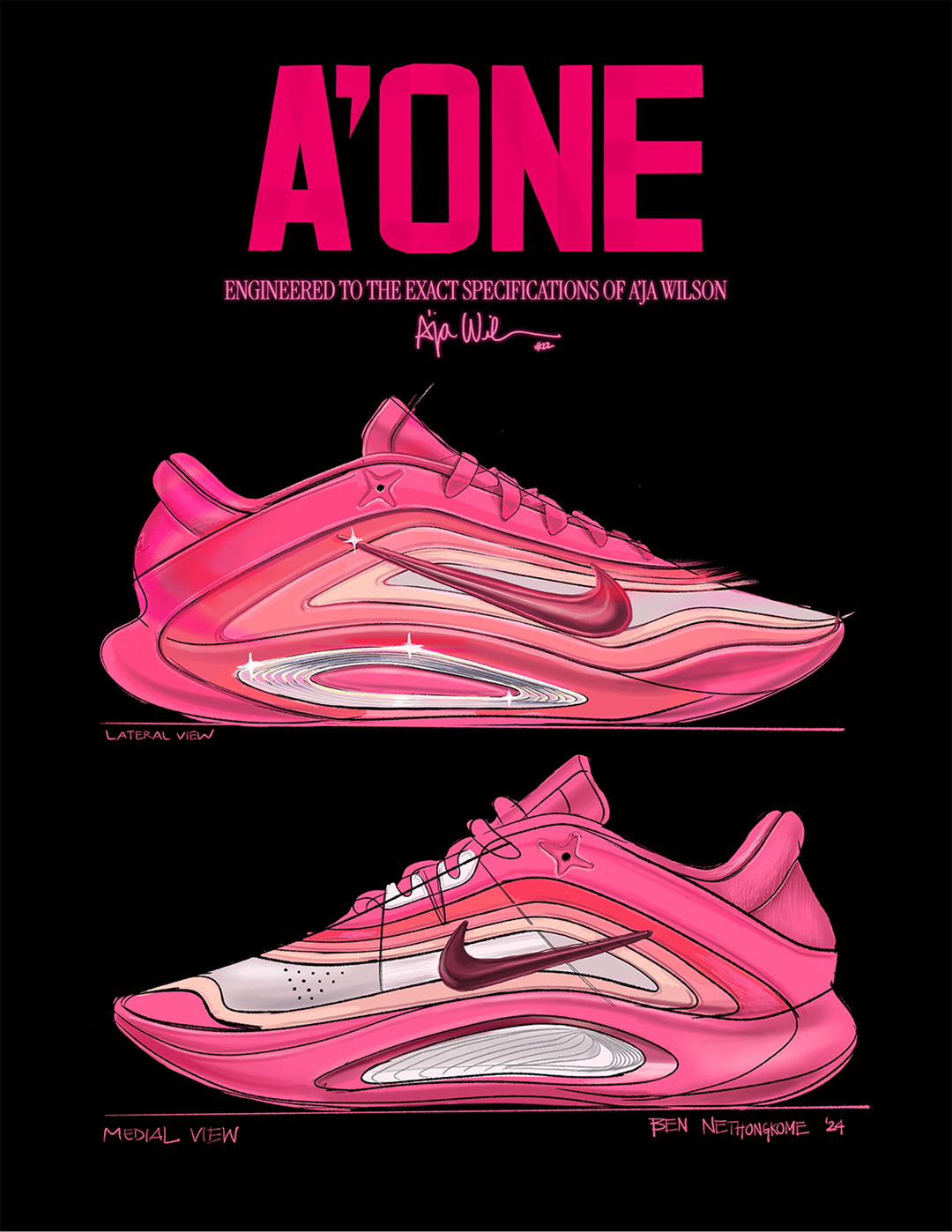 Nike A’One “Pink A’ura” (W) FZ8605-600