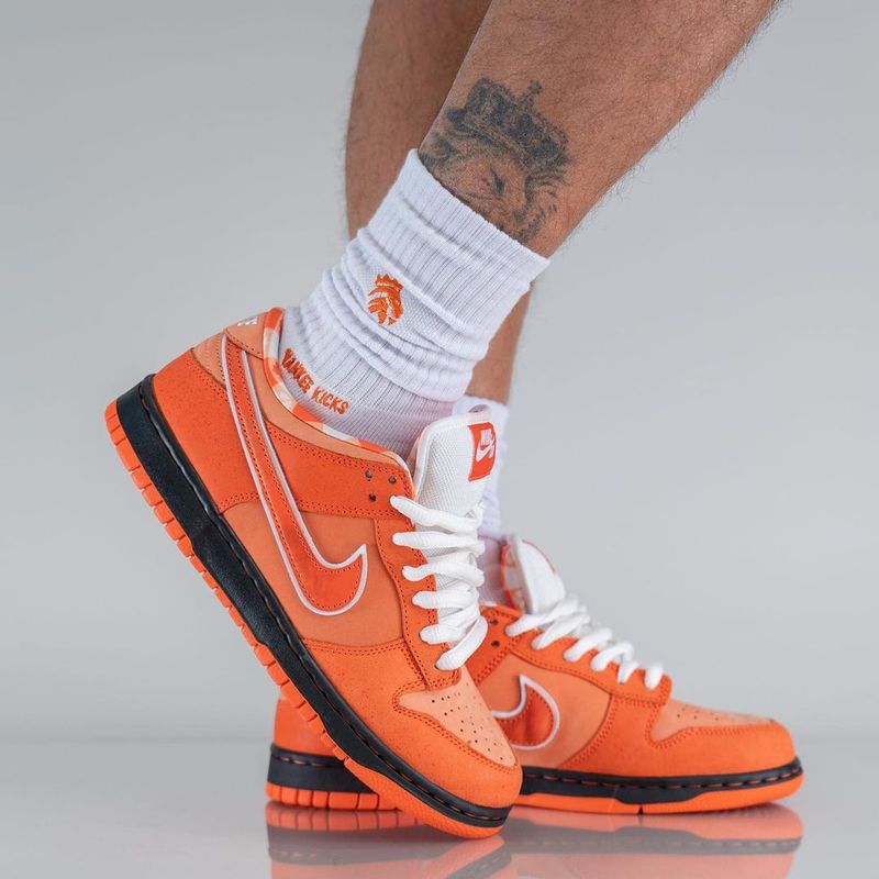 The Concepts x Nike SB Dunk Low Orange Lobster On Feet Photos ...
