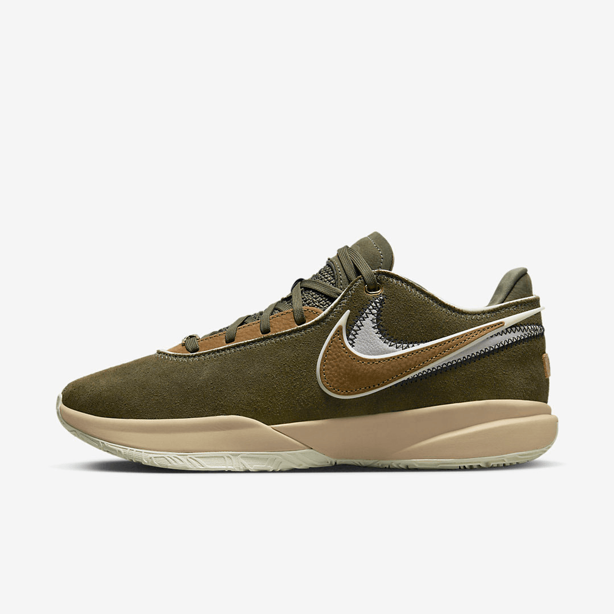 Nike LeBron 20 Olive Suede