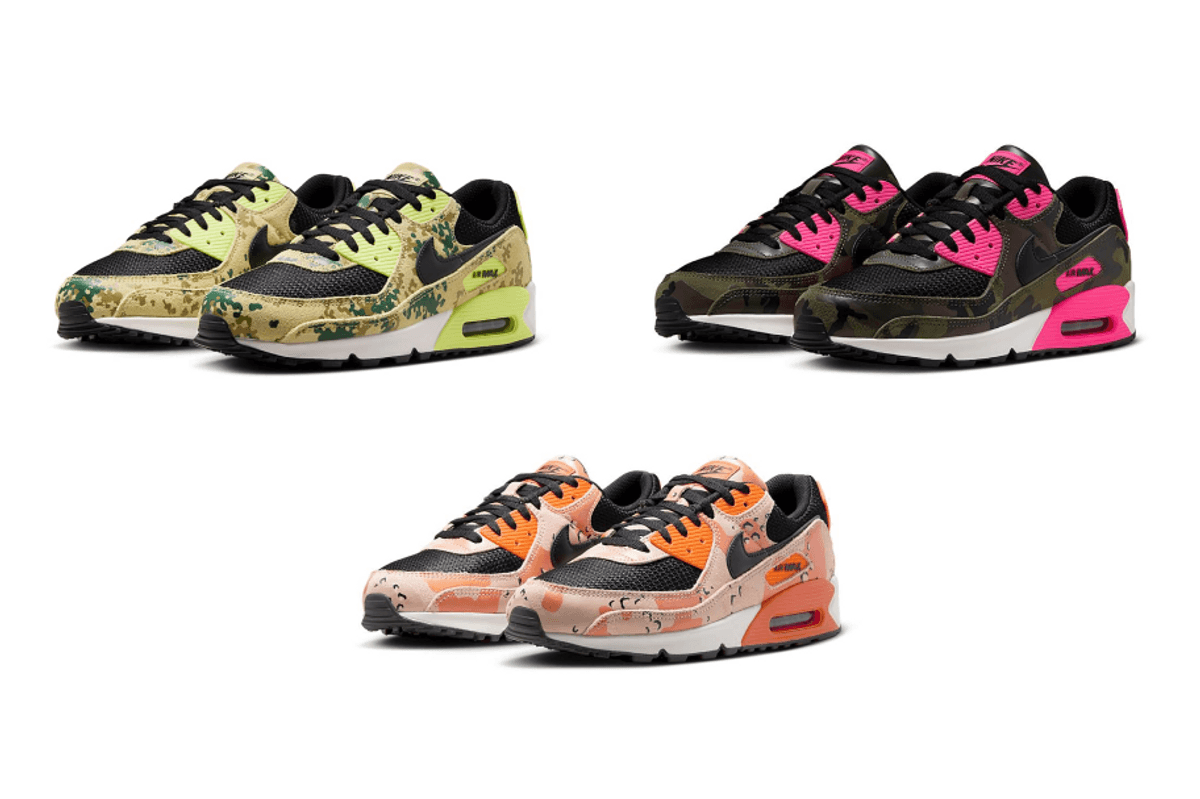 The Nike Air Max 90 Camo Pack Releases Spring 2025