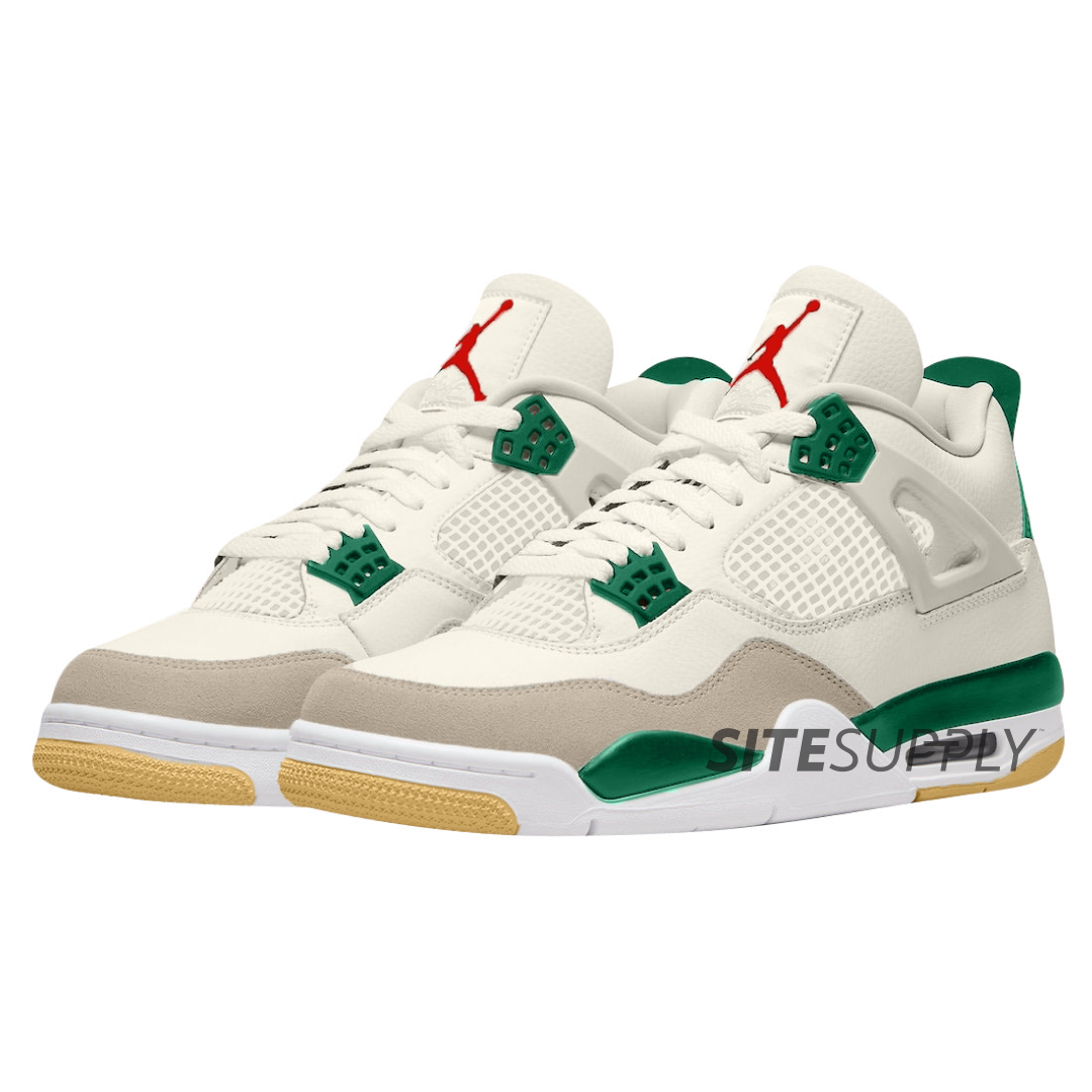 Nike SB x Air Jordan 4 Sail Pine Green