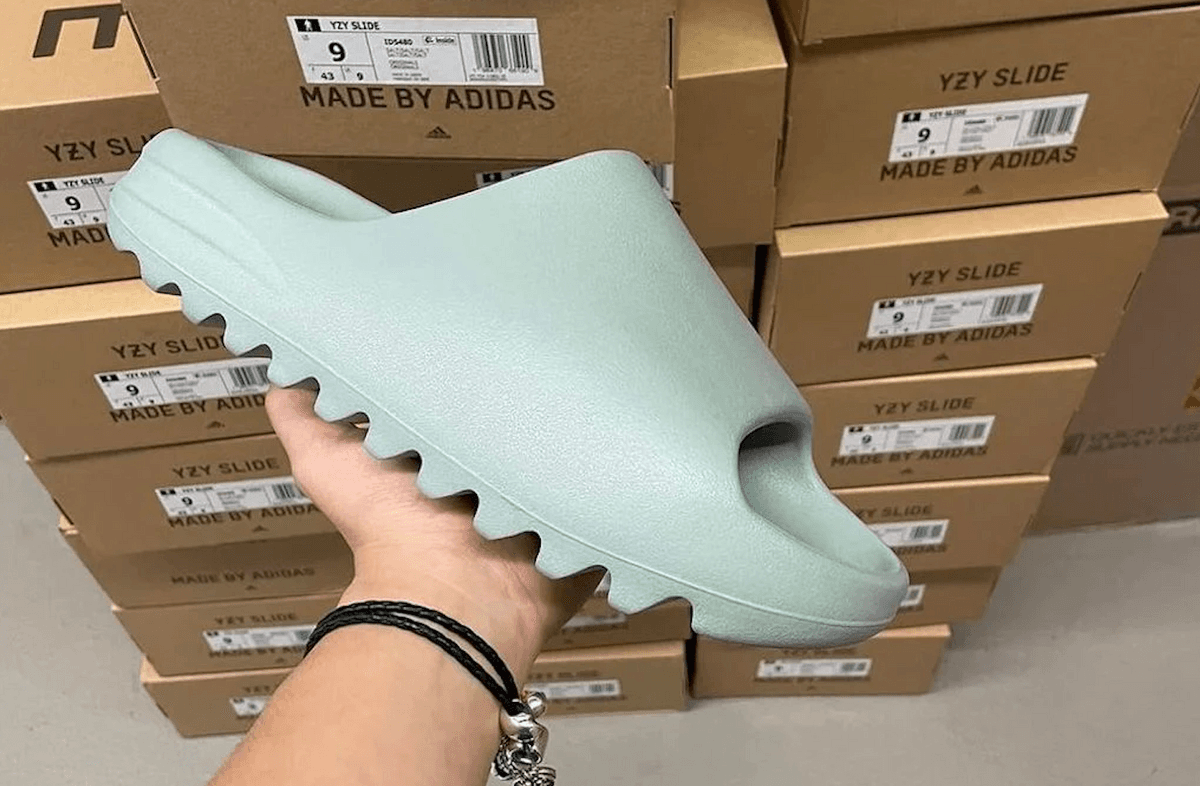 First Look At The Upcoming Adidas Yeezy Slide "Salt"