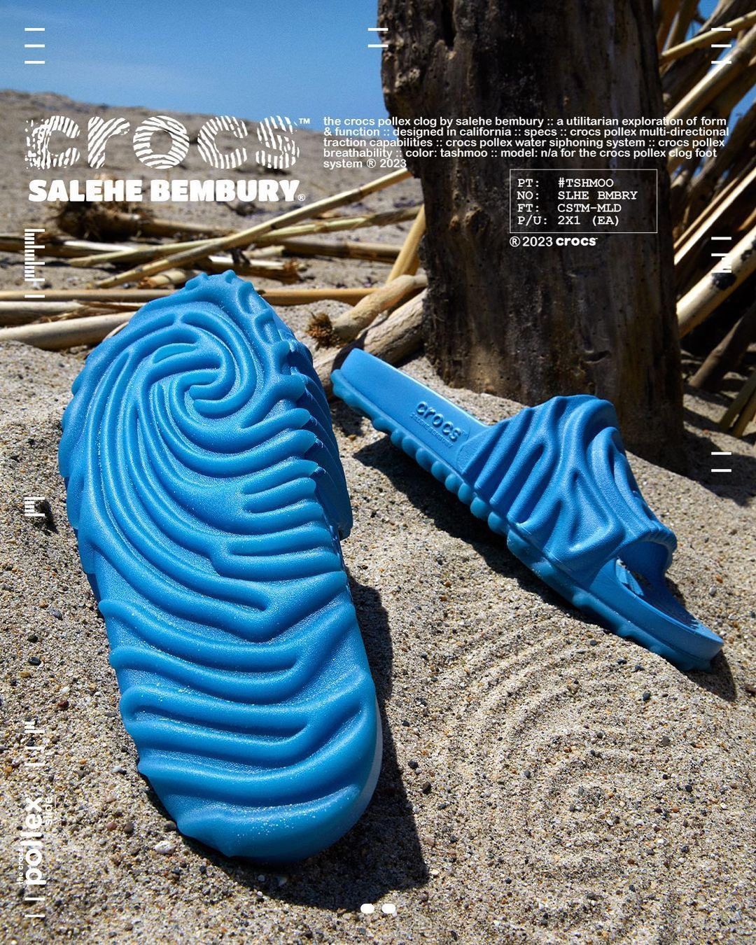 TheSiteSupply Images Salehe Bembury x Crocs Pollex Slides ‘Tashmoo’  Release Info