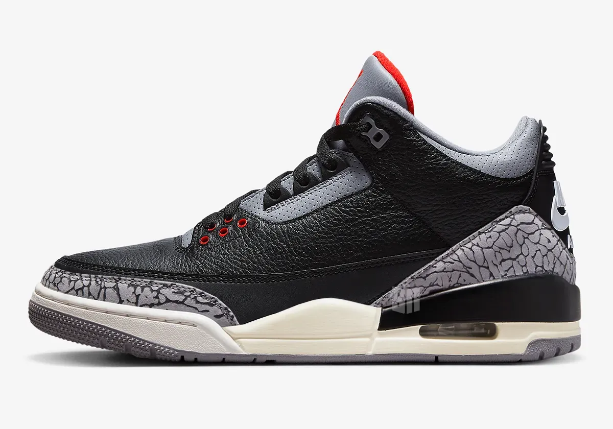 Air Jordan 3 Black Cement Reimagined DN3707-010 Release Info