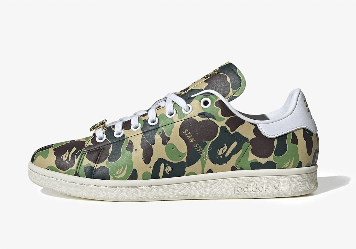 The BAPE x adidas Stan Smith “ABC Camo” Releases February 2024