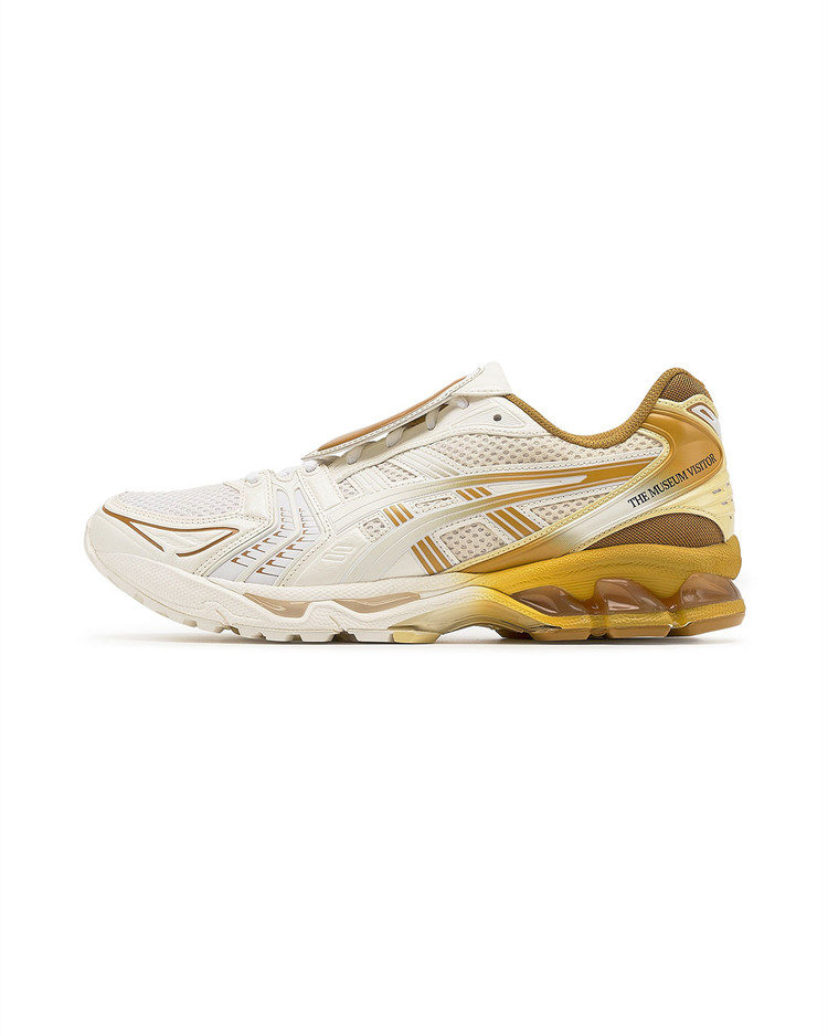 The Museum Visitor x ASICS Gel Kayano 14 White Gold 1203A528-100 Release Info